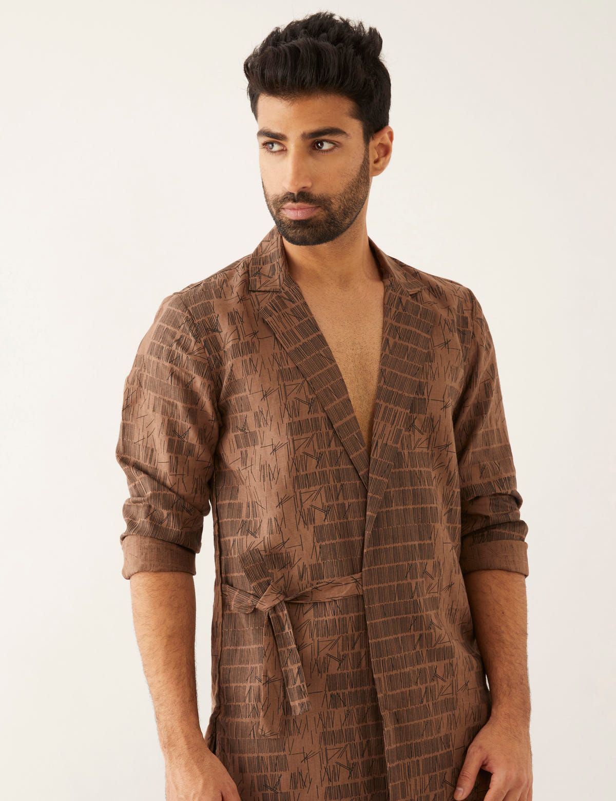 ARFA DOMINOS LOOK - SHACKET - BROWN - image 5
