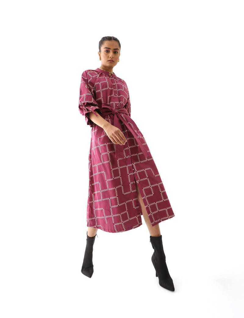 ELLA DRESS - PLUM