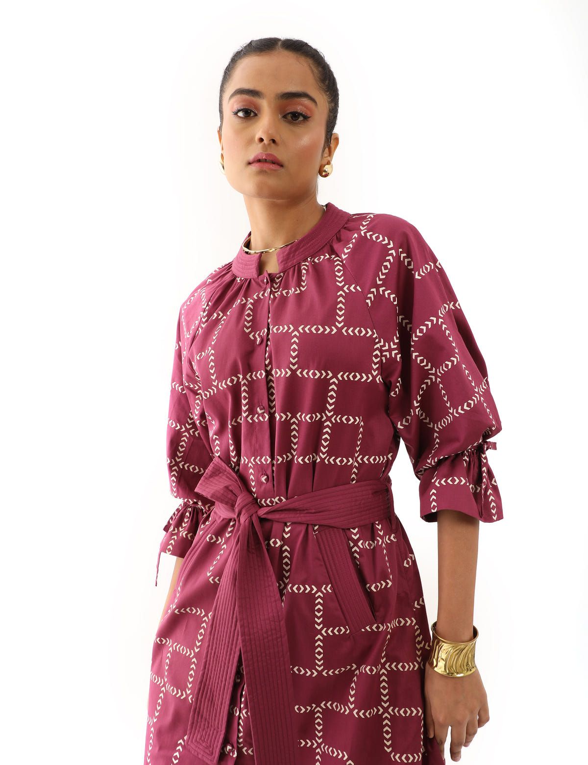 ELLA DRESS - PLUM - image 4