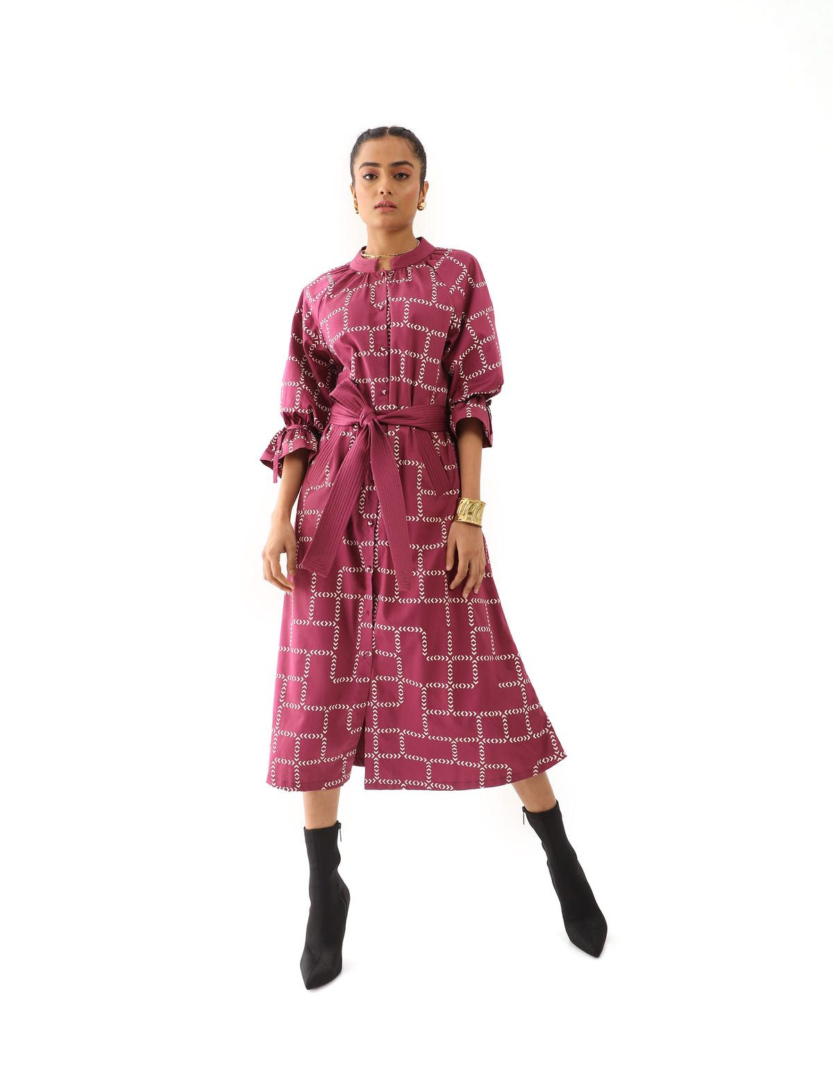 ELLA DRESS - PLUM - image 5