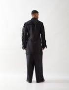 EROS KURTA SET - BLACK view 3