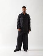 EROS KURTA SET - BLACK view 4