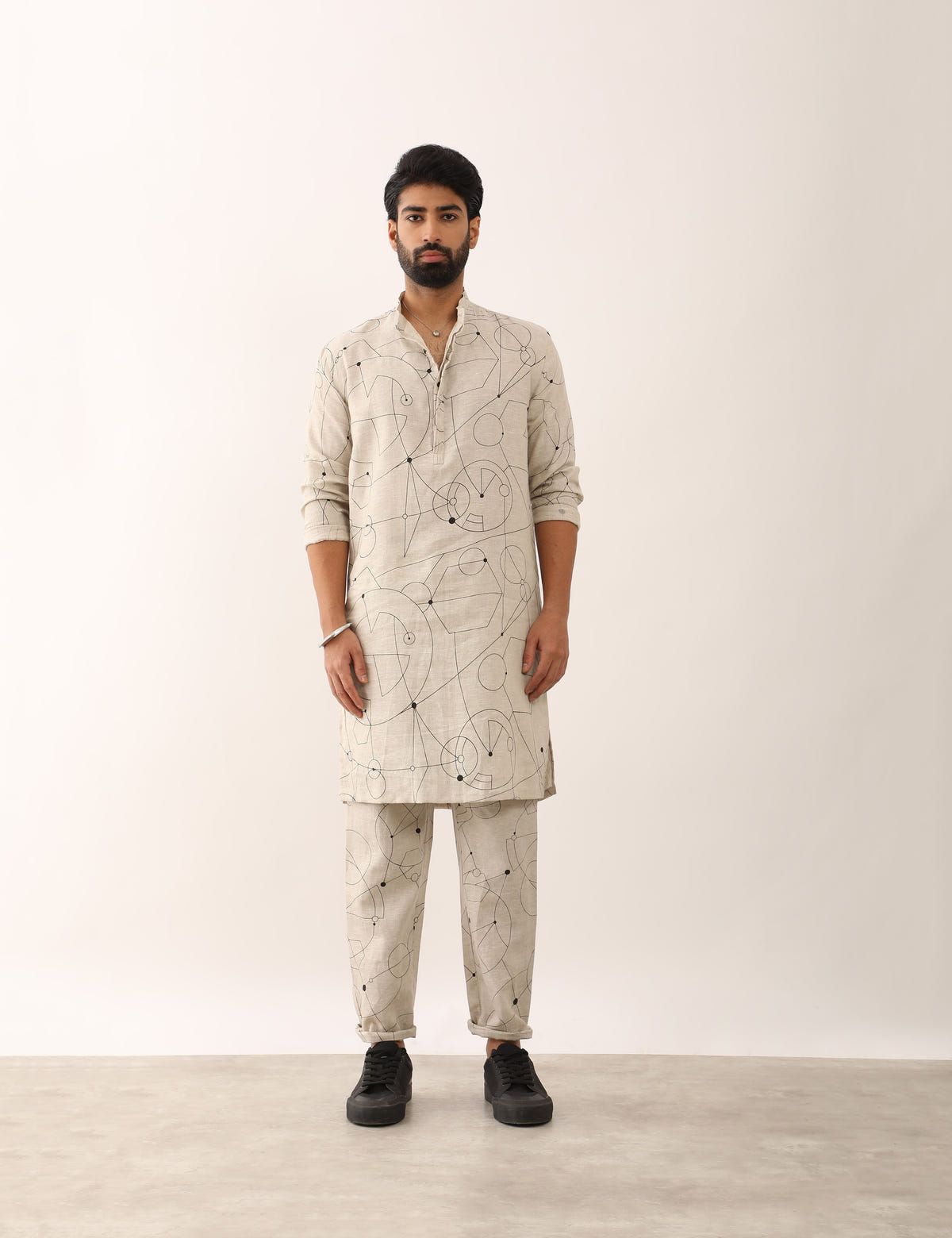 RISHI COSMOS KURTA - IVORY - image 2