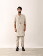 RISHI COSMOS KURTA - IVORY view 2