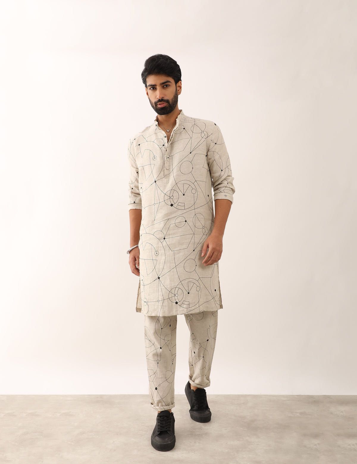 RISHI COSMOS KURTA - IVORY - image 3