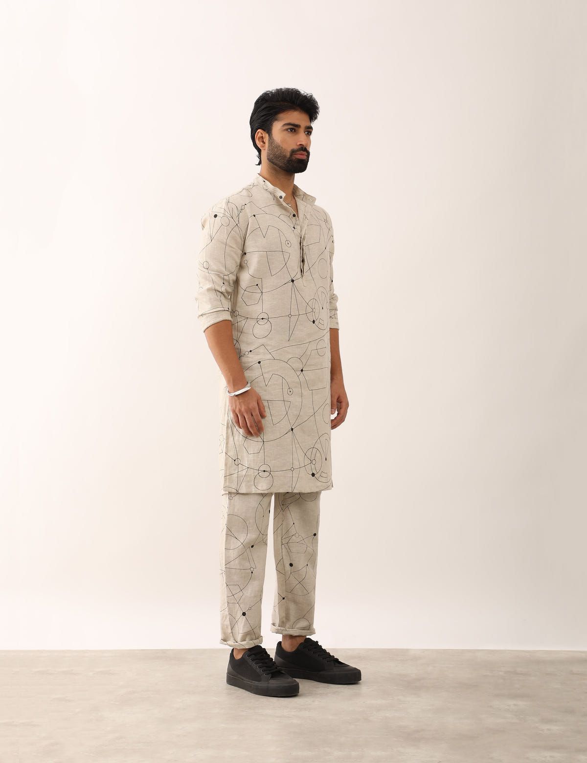 RISHI COSMOS KURTA - IVORY - image 4