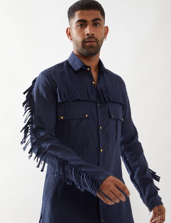 SON OF A NOBLE - SNOB — EROS SHIRT - NAVY