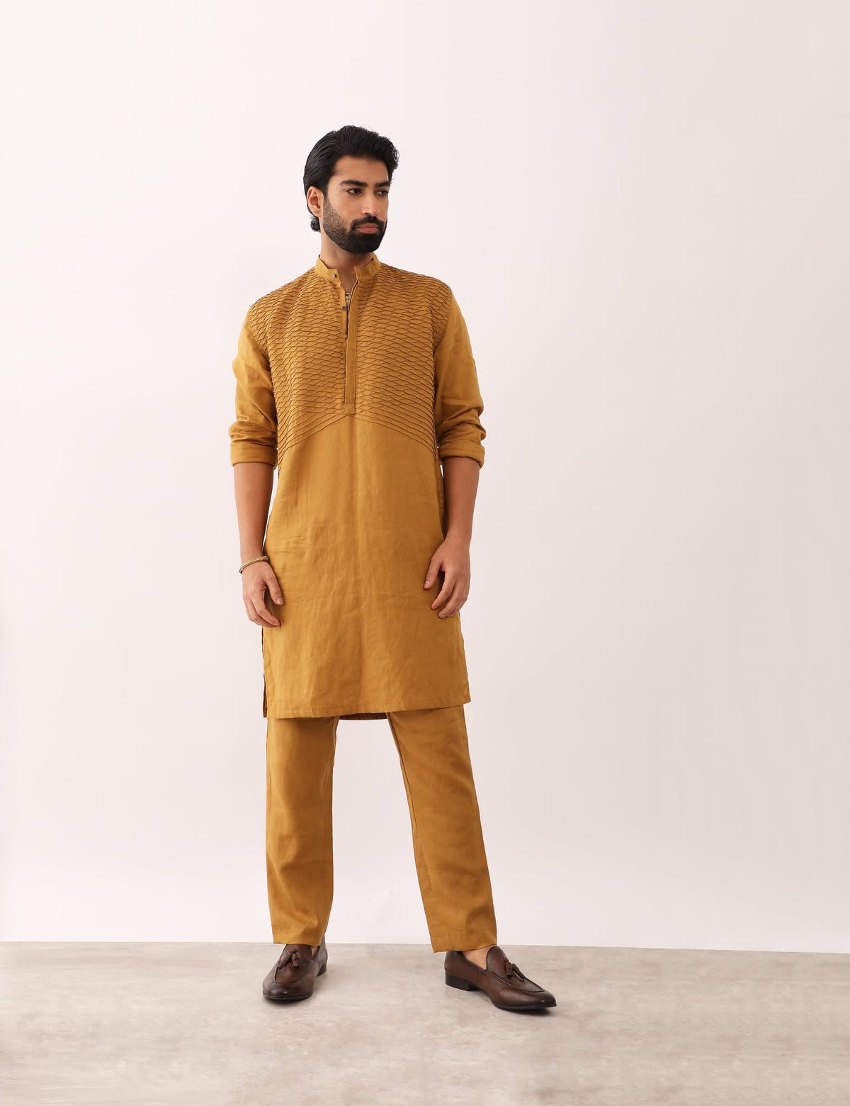 NAKSH KURTA - MUSTARD - image 2