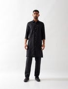HARISON KURTA SET - BLACK view 1