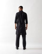 HARISON KURTA SET - BLACK view 4