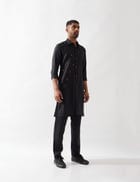 HARISON KURTA SET - BLACK view 8