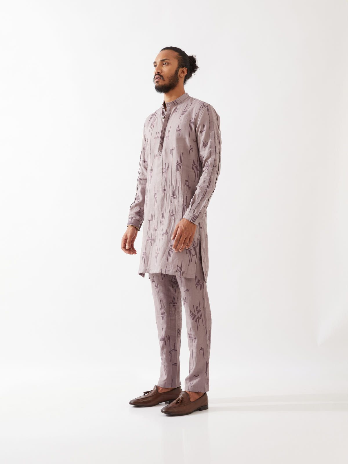 EMMETT CIRCUIT KURTA SET - PURPLE - image 3