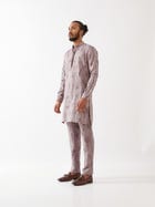 EMMETT CIRCUIT KURTA SET - PURPLE view 3