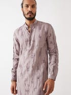 EMMETT CIRCUIT KURTA SET - PURPLE view 5