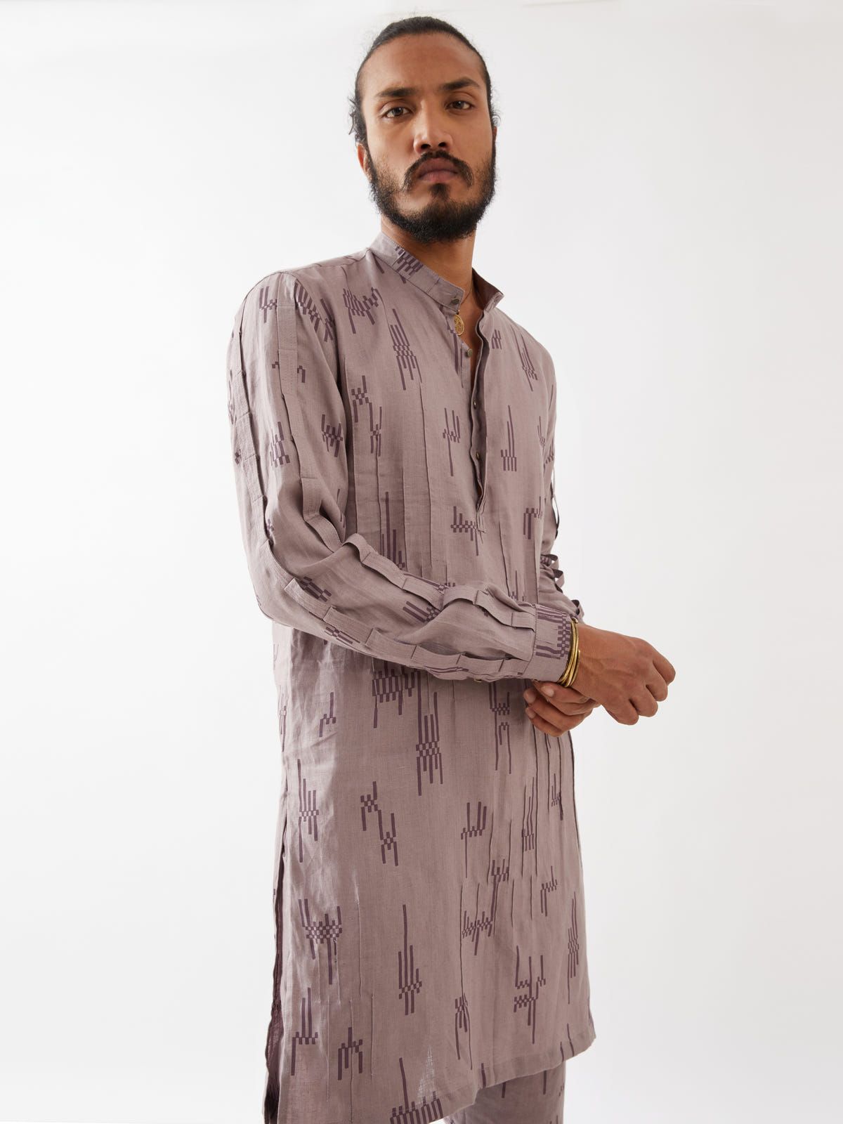 EMMETT CIRCUIT KURTA SET - PURPLE - image 6