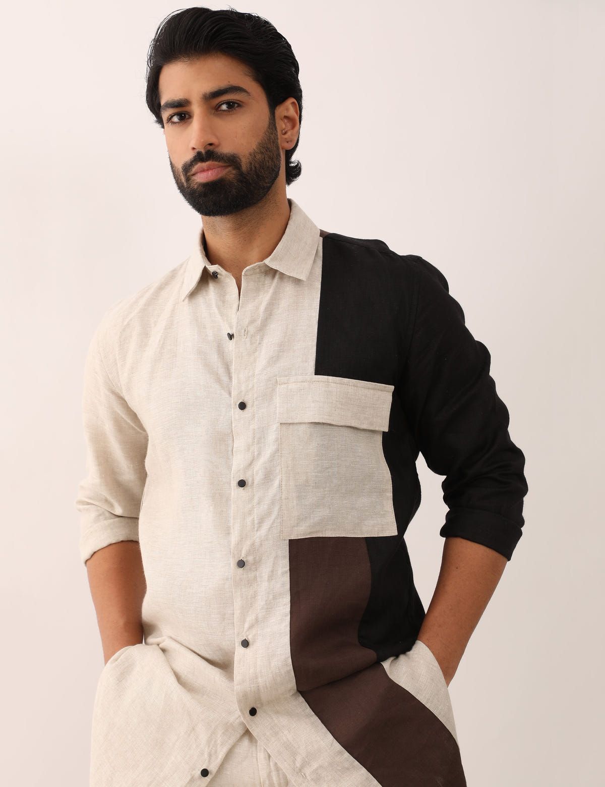 HITESH SHIRT- BROWN - image 1