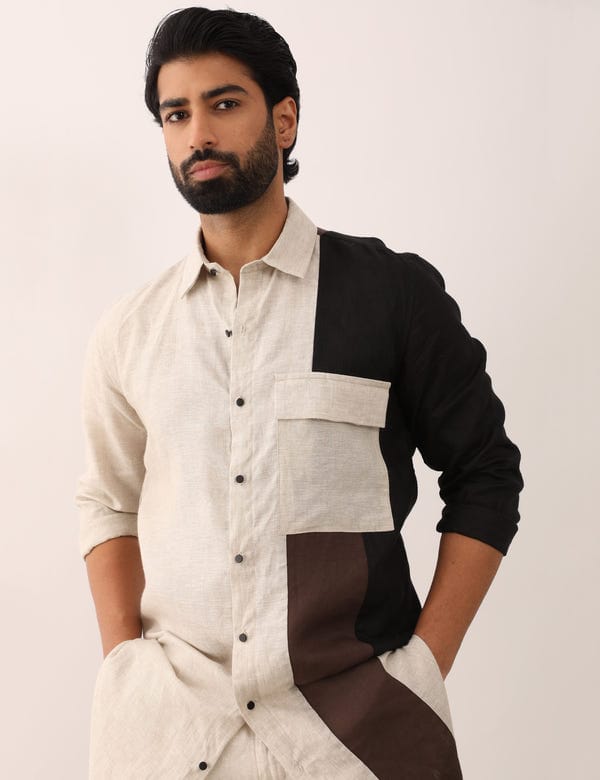SON OF A NOBLE - SNOB — HITESH SHIRT- BROWN