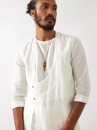 BROOKS KURTA SET - WHITE view 4