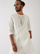 BROOKS KURTA SET - WHITE view 6