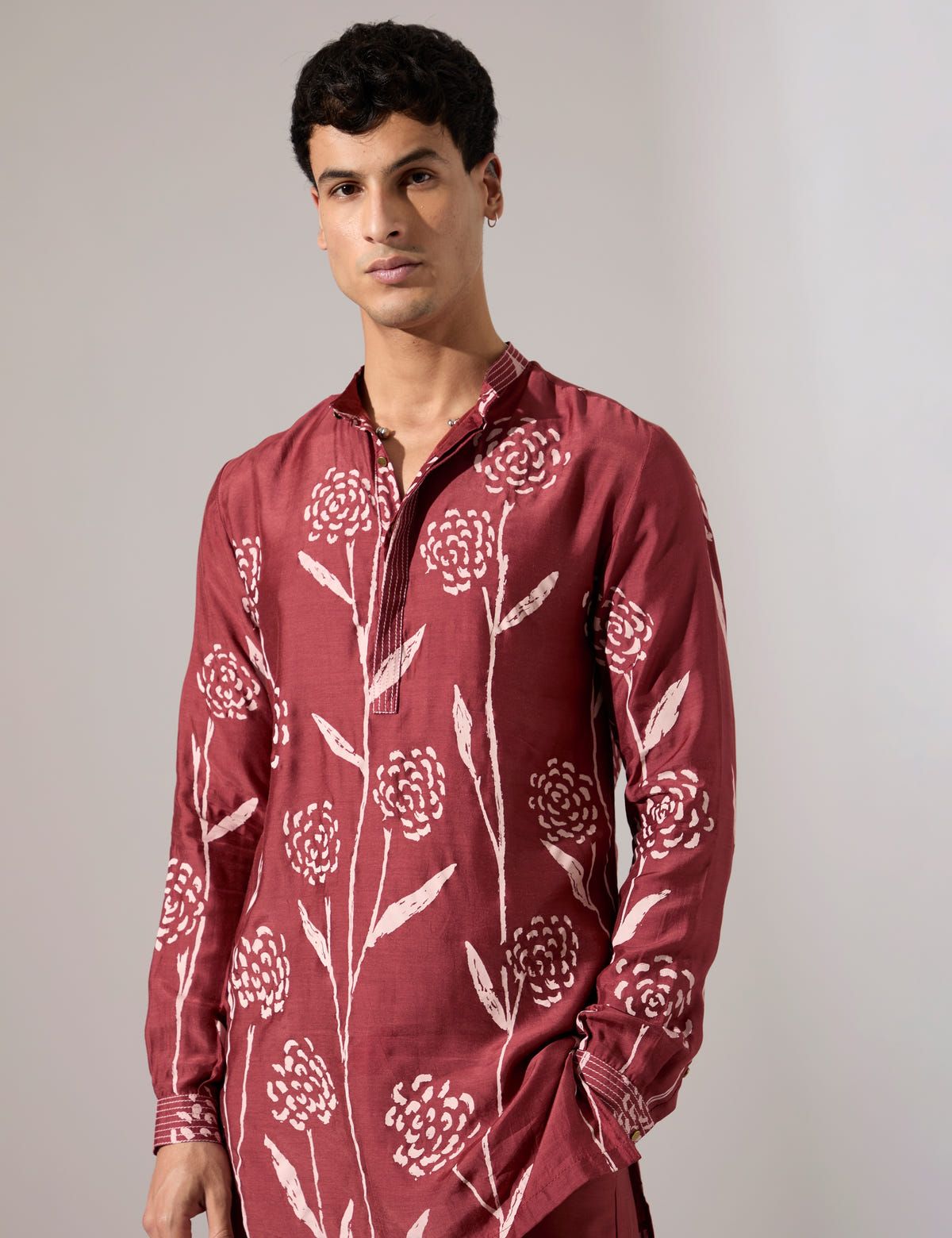 James Estate Kurta Set - Maroon - image 2