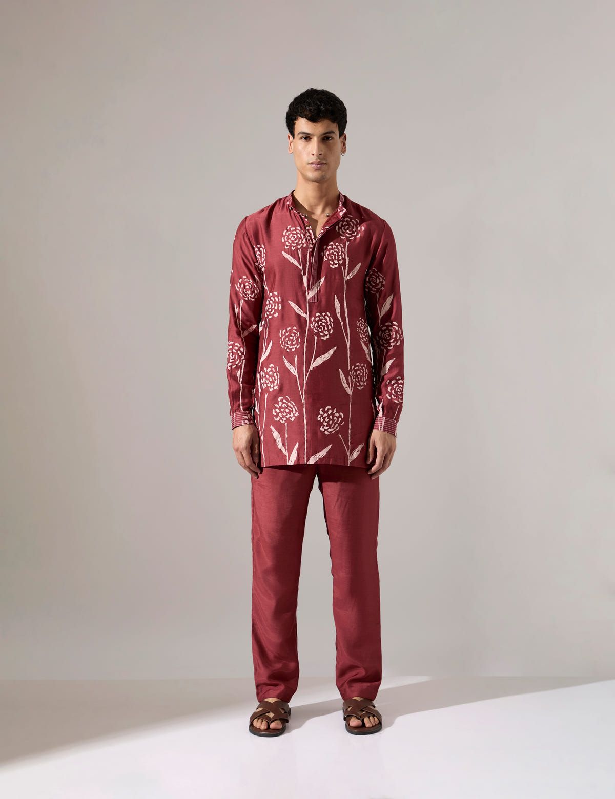 James Estate Kurta Set - Maroon - image 3