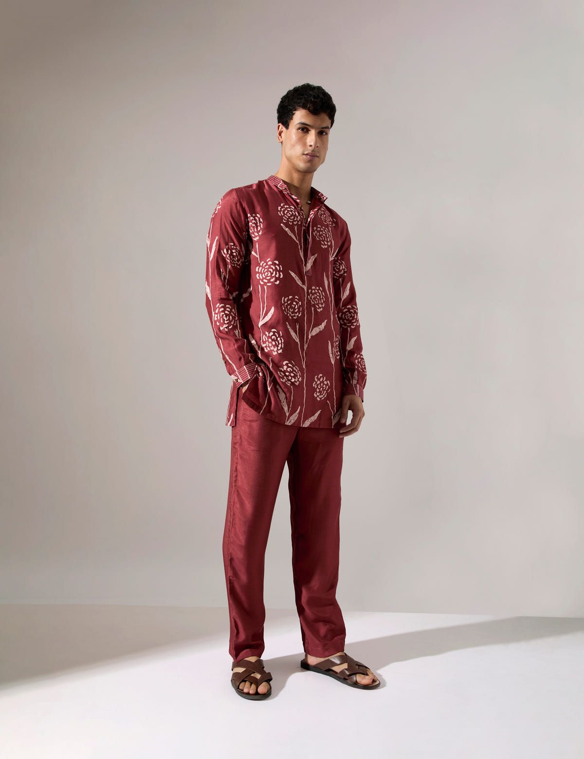 James Estate Kurta Set - Maroon - image 5