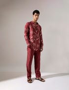 James Estate Kurta Set - Maroon view 5
