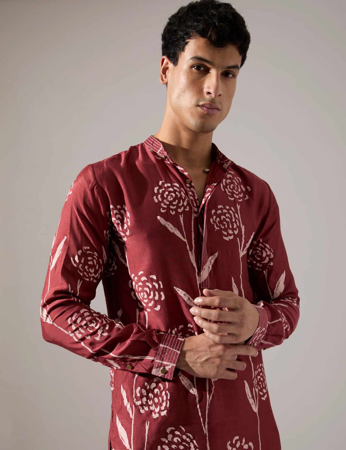 James Estate Kurta Set - Maroon - image 7