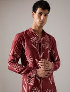 James Estate Kurta Set - Maroon view 7