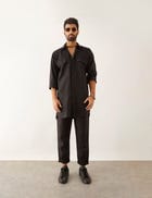 CAI - KURTA - BLACK view 2