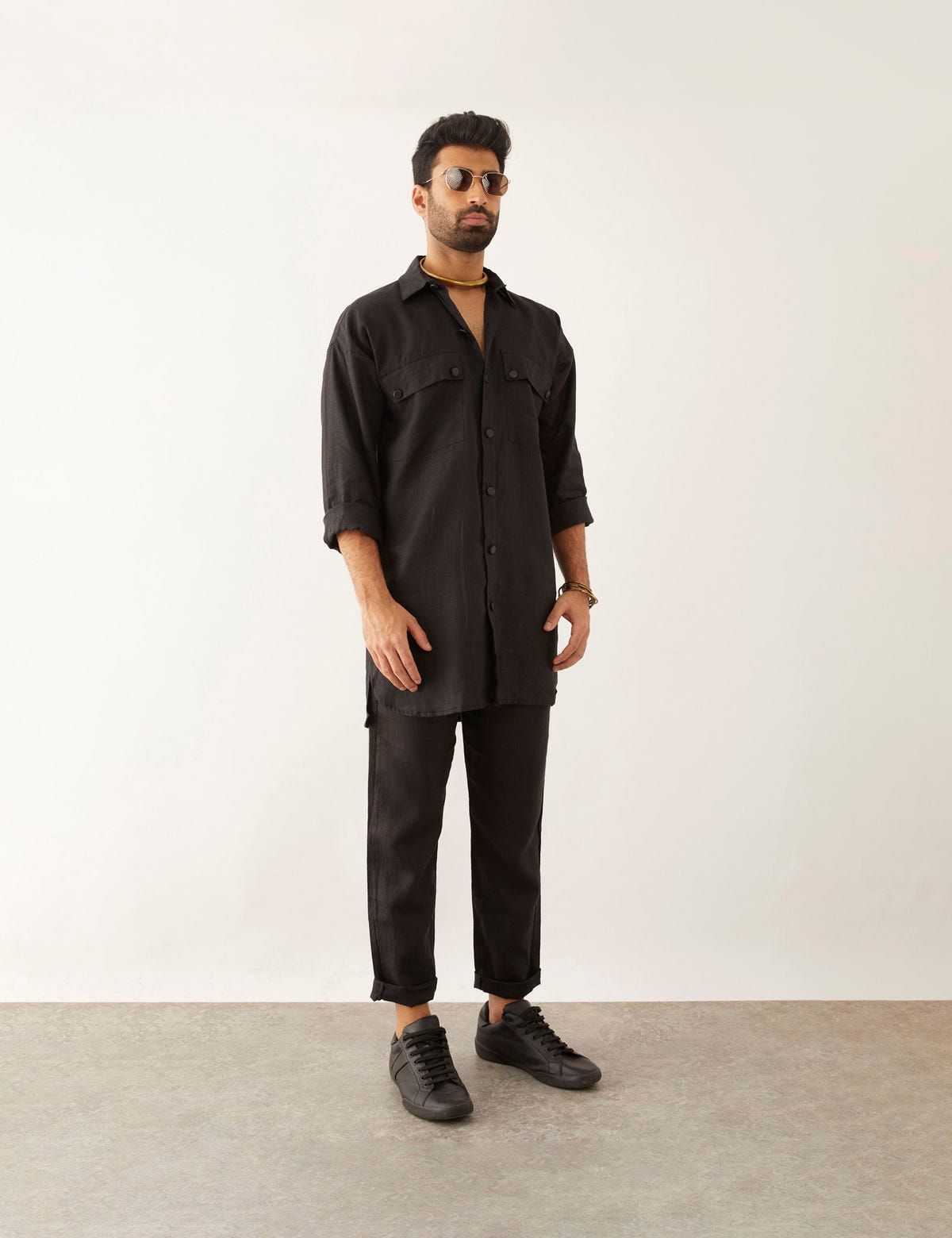 CAI - KURTA - BLACK - image 3
