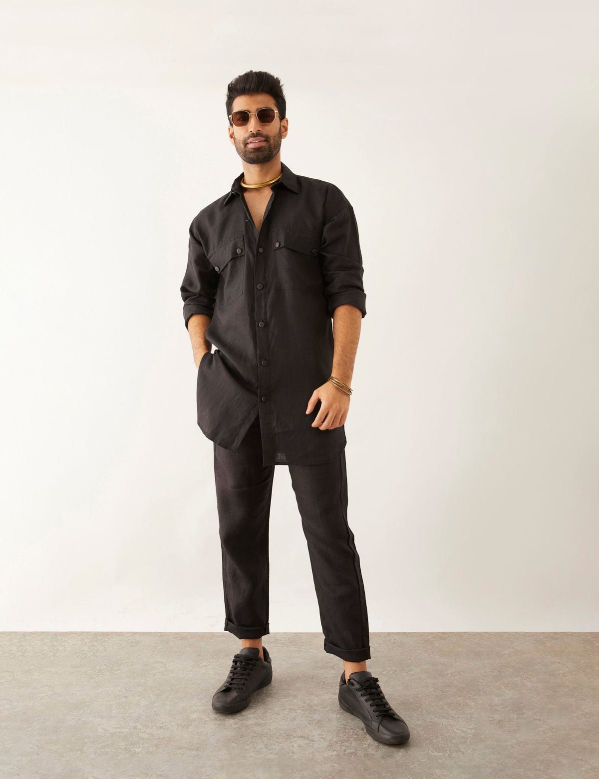 CAI - KURTA - BLACK - image 5
