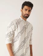 DAYLAN - WAVES - KURTA - WHITE view 1