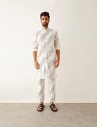 DAYLAN - WAVES - KURTA - WHITE view 2