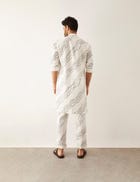 DAYLAN - WAVES - KURTA - WHITE view 4