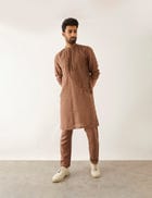 ROAN KURTA SET - BROWN view 5