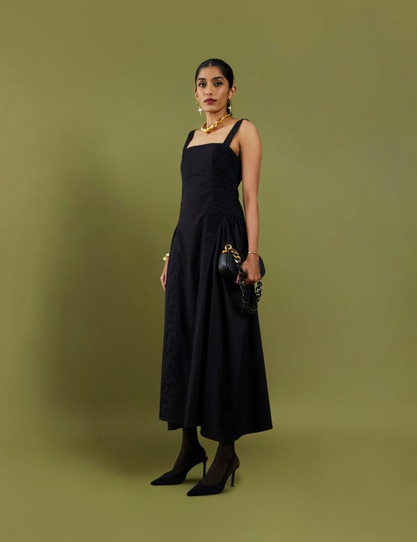 SON OF A NOBLE - SNOB — SAYA DRESS - BLACK