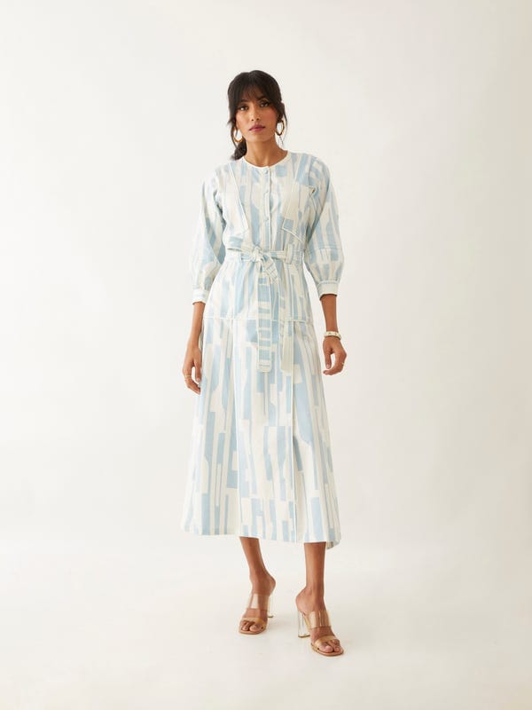 SON OF A NOBLE - SNOB — SILVIE DRESS - OFF WHITE