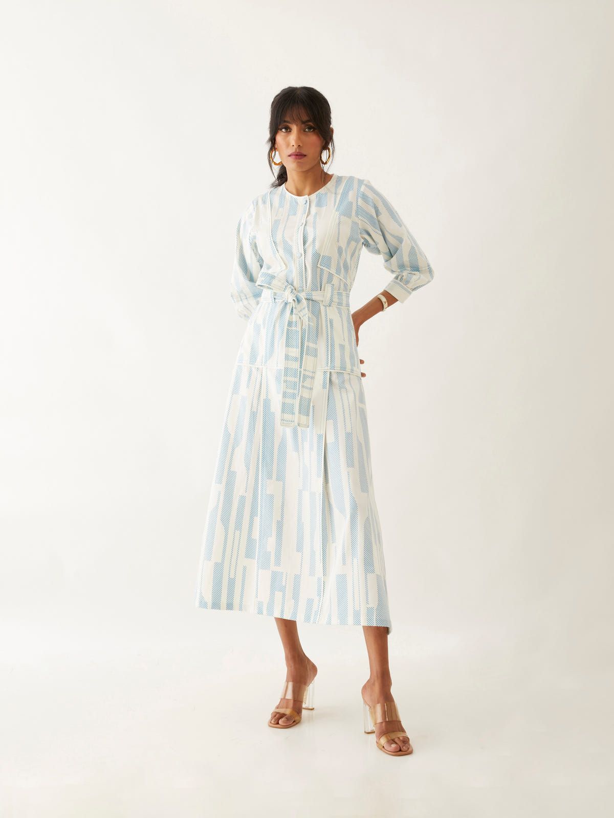 SILVIE DRESS - OFF WHITE - image 4