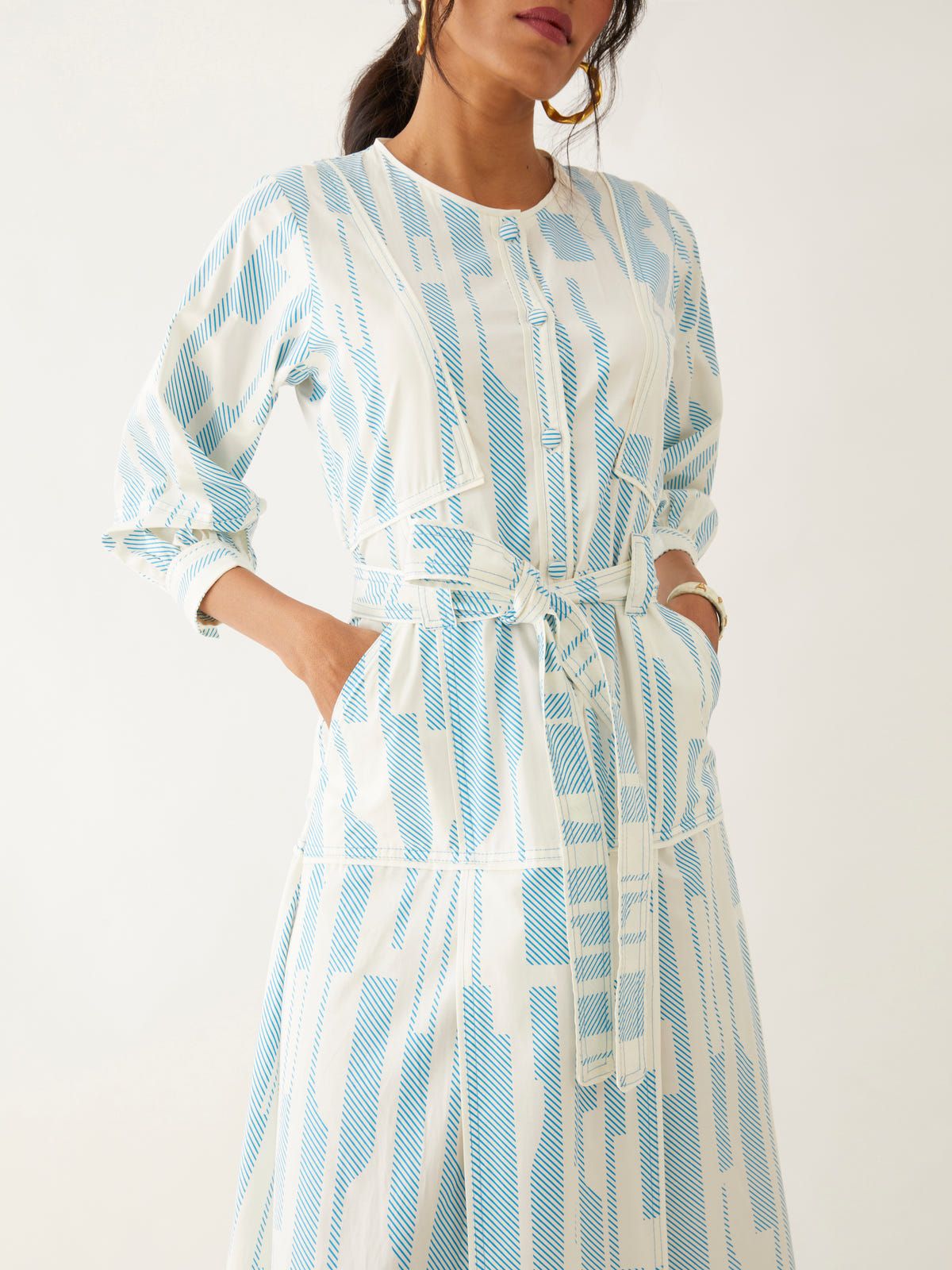 SILVIE DRESS - OFF WHITE - image 5
