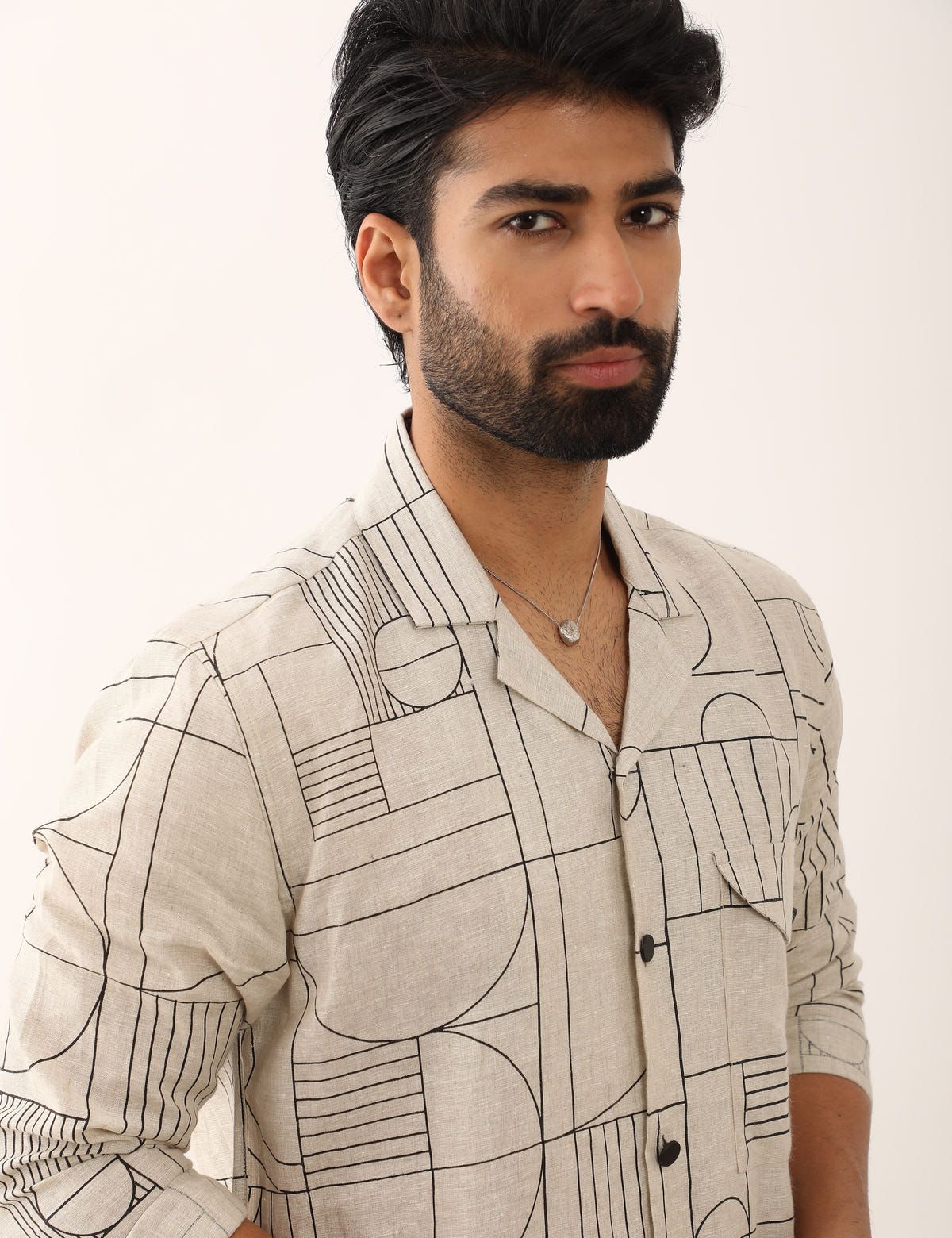 AVAY GATSBY SHIRT - IVORY - image 1