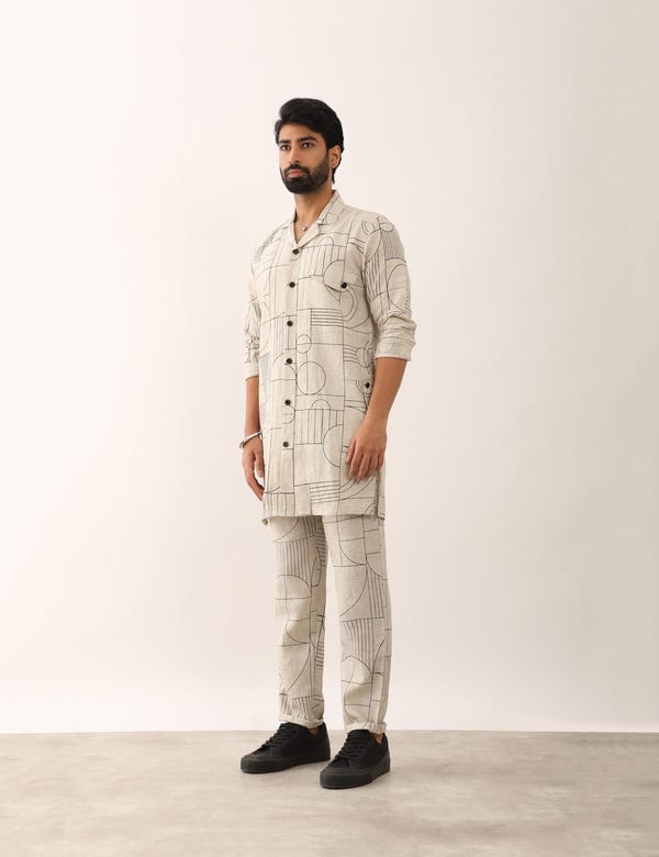 SON OF A NOBLE - SNOB — AVAY GATSBY SHIRT - IVORY