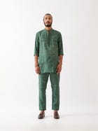 JASPER NETWORK KURTA  - GREEN view 2