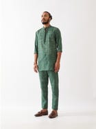 JASPER NETWORK KURTA  - GREEN view 3