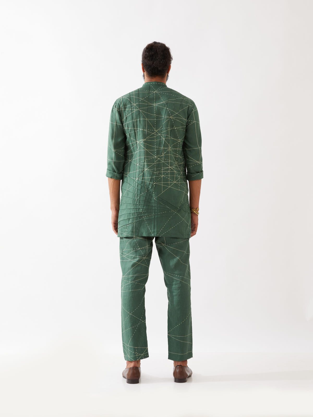 JASPER NETWORK KURTA  - GREEN - image 4