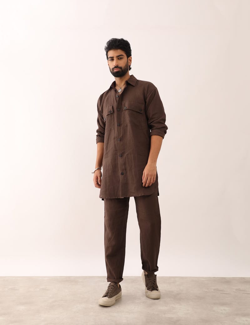 KABIR SHIRT SET - BROWN