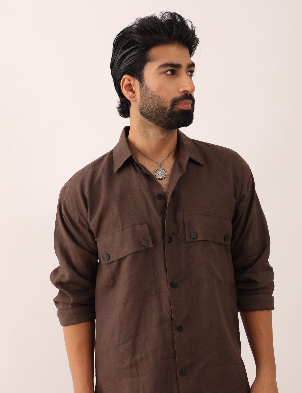 KABIR SHIRT SET - BROWN - image 5