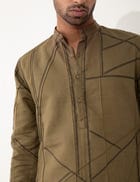 ED PIPELINE KURTA - BROWN view 1