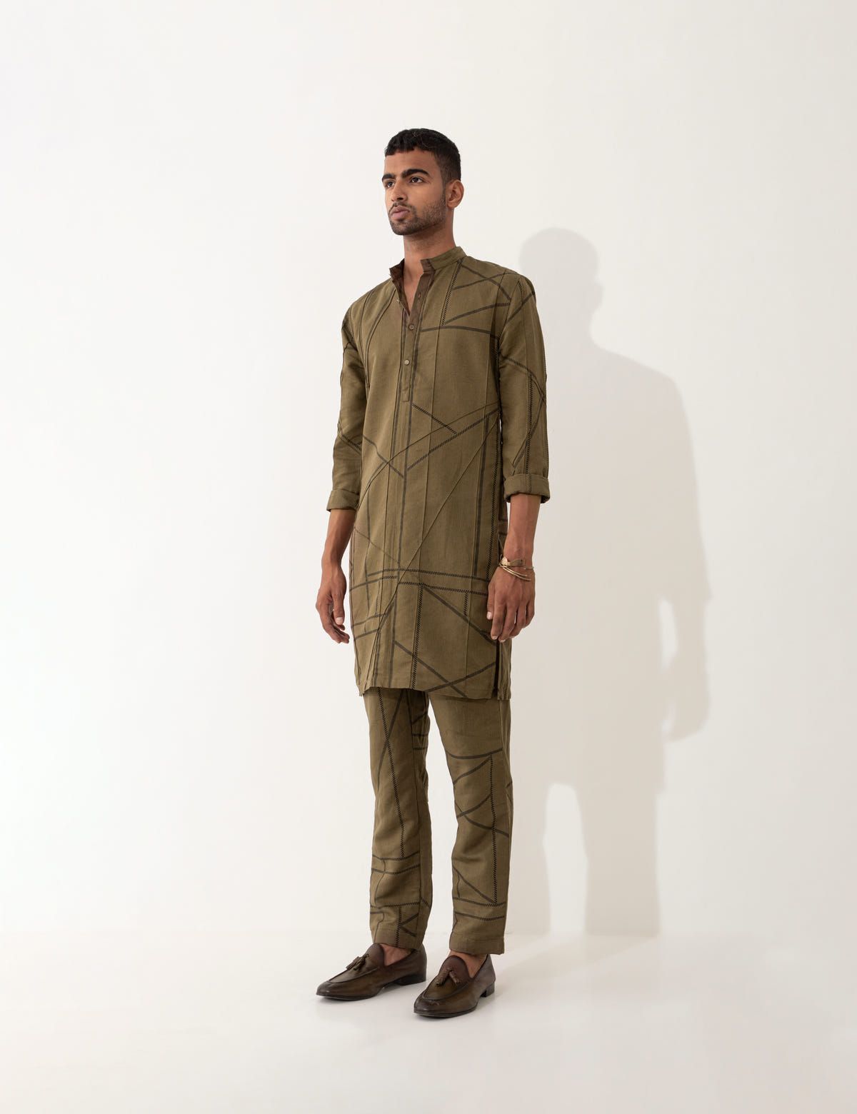 ED PIPELINE KURTA - BROWN - image 4