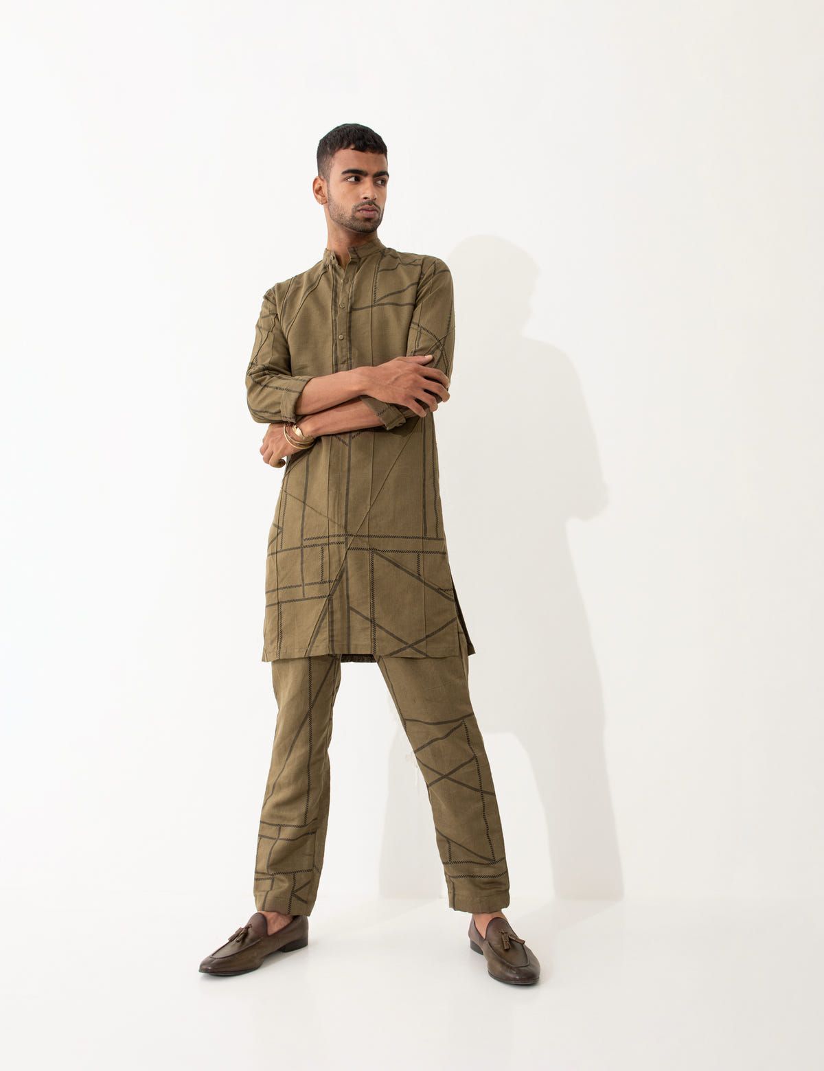 ED PIPELINE KURTA - BROWN - image 7